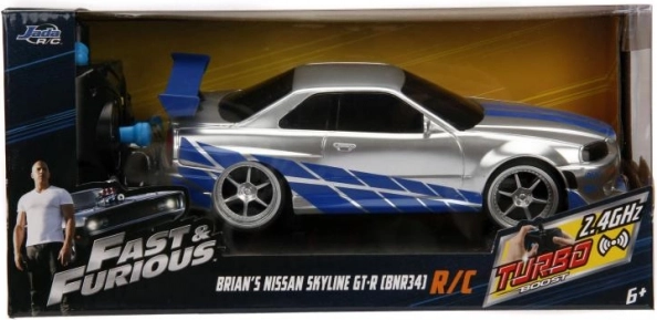 Rýchlo a zbesilo RC auto Nissan Skyline GT‑R 1:24