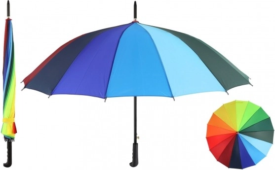 Farebný dúhový vystreľovací dáždnik 78 cm