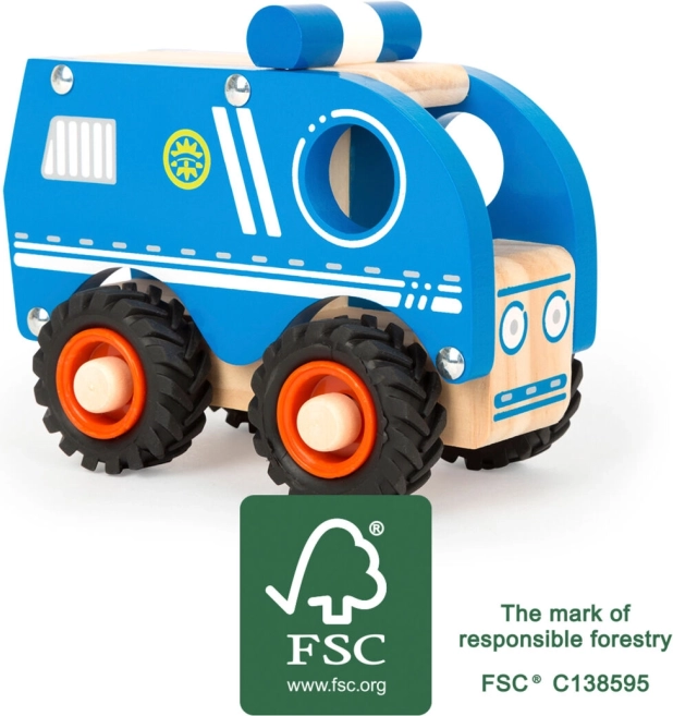 Small Foot drevené policajné auto