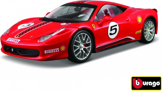 Model automobilu Ferrari 458 Challenge červená 1:24 Bburago