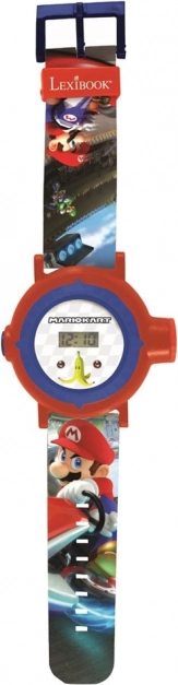 Detské premietacie hodinky Mario Kart