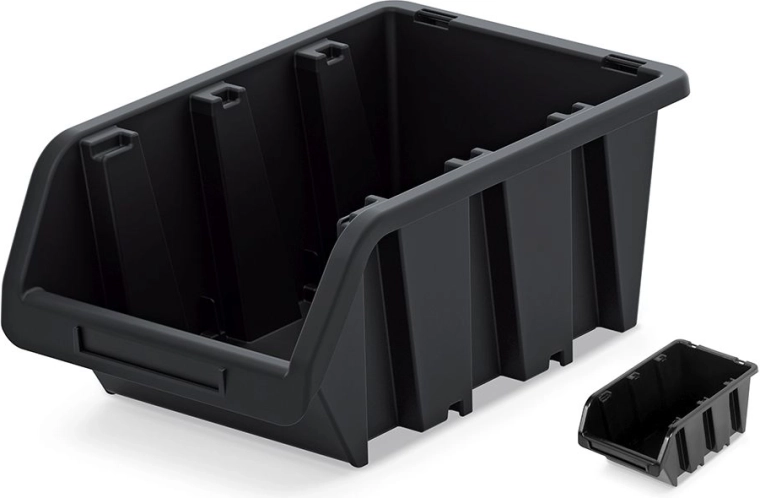 Plastový úložný box Truck 7 l, čierny, 290 × 200 × 150 mm