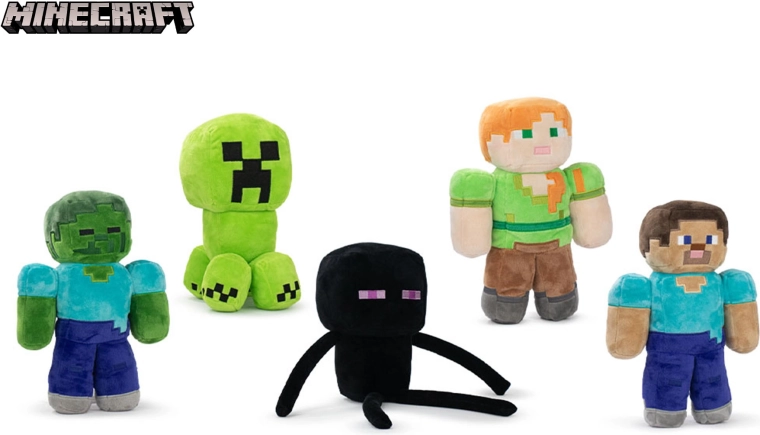 Minecraft plyšová postavička 30 cm (5 variantov), od narodenia