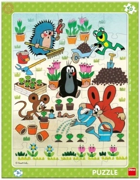 Puzzle Krtek záhradník 40 dielikov