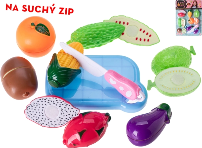 Sada ovocia a zeleniny na suchý zips pre deti