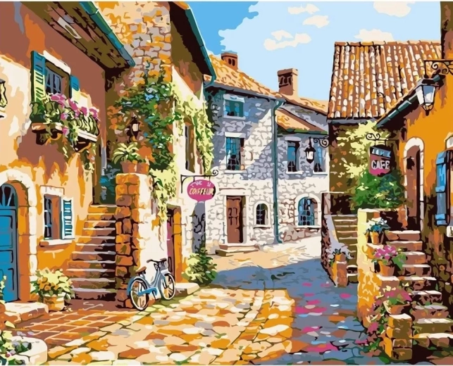 Norimpex diamantové maľovanie – Kamenná ulička v Taliansku 30 × 40 cm