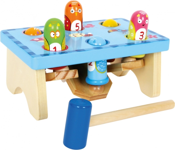 Drevená hra Klopej vtáka od Small Foot