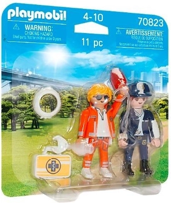 Playmobil Duo Pack Pohotovostný Lekár a Policajtka