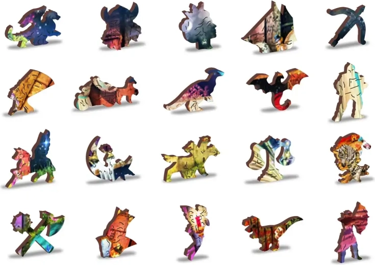 Unikátne drevené dieliky s fantasy tvarmi