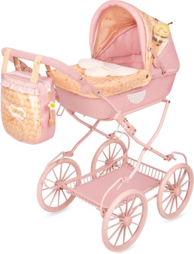 DeCuevas skladací kočík pre bábiky s taškou Honey – 81 cm