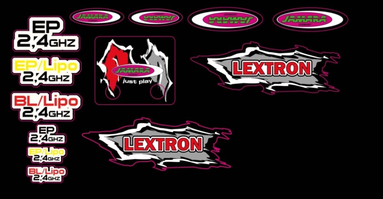 Hárok nálepiek pre Lextron Desertbuggy