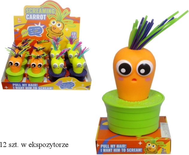 Kričiaca mrkva na ťahanie za vňať