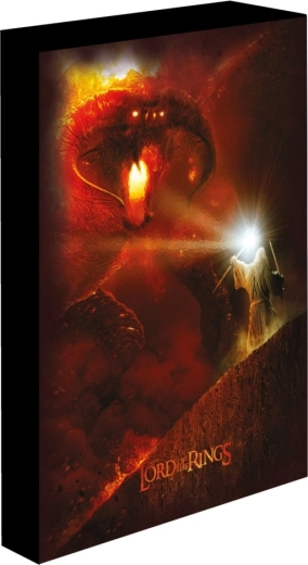 LED svietiaci obraz Pán prsteňov – Balrog 30 × 40 cm