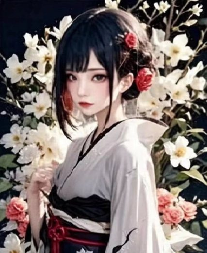 Diamantové maľovanie Dievča v kimone