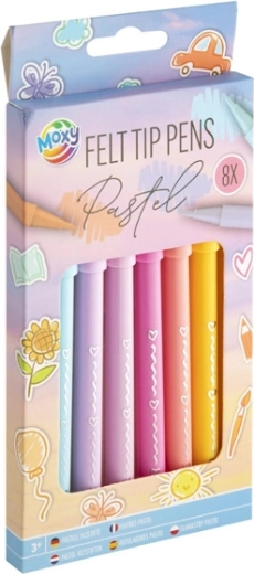 Sada pastelových fixiek MOXY – 8 kusov