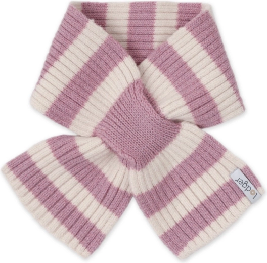 Lodger detská merino šatka stripe mauve - 1 kus
