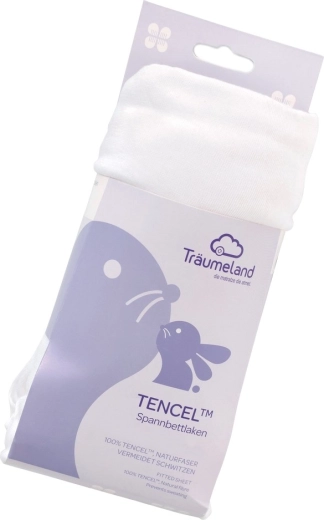 Träumeland napínacie prestieradlo Tencel UNI biele - 1 kus