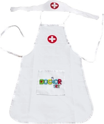 Woopie detský kostým zdravotnej sestričky s čepcom a zásterou