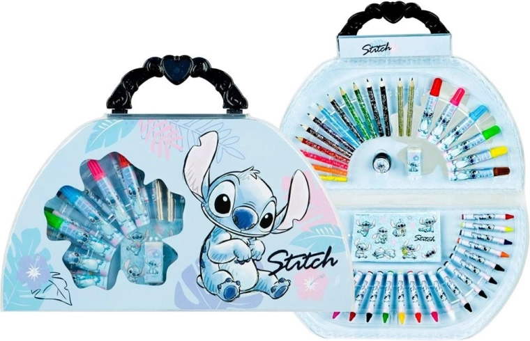 Kresliaci kufrík Lilo a Stitch – 51-dielna výtvarná sada