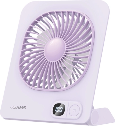 USAMS magnetický stolný ventilátor fialový