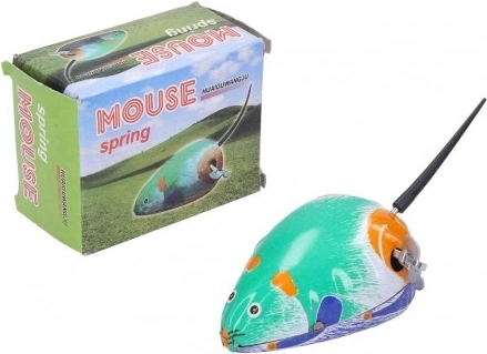 Kovová myška na kľúčik