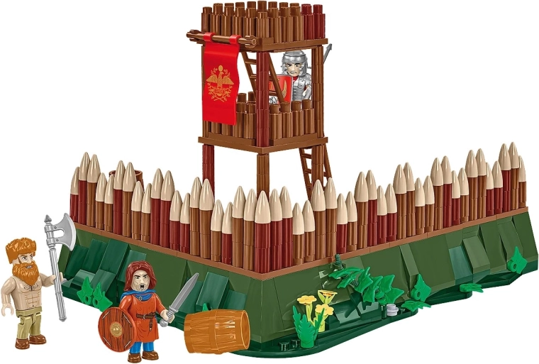 Detailná strážna veža s palisádou