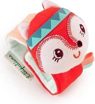 lilliputiens hrkálka na zápästie líška Alice, šuštivá a textilná pre bábätká