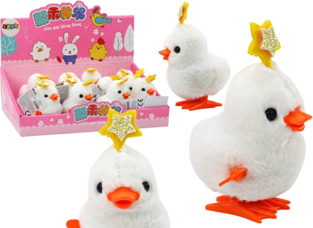 Natahovací skákajúci kuriatko s hviezdičkou