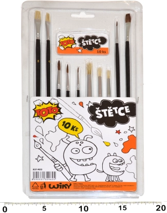 Súprava štetcov na maľovanie - 10 ks
