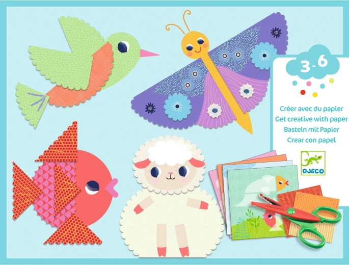 Djeco kreatívna sada Strihanie zvieratiek