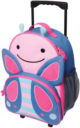 Skip Hop Zoo detský cestovný kufor Motýlik na kolieskach