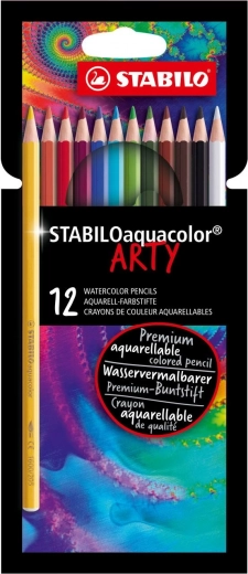 Sada akvarelových pasteliek Stabilo Aquacolor Arty 12 ks