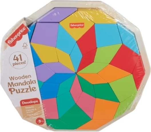 Drevené puzzle Mandala Fisher-Price
