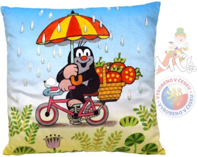 Moravská ústredňa vankúš Krtko a leto 30 × 30 cm - 1 kus