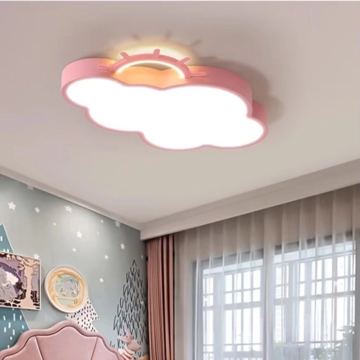 Lampa LED ružová obláčik s diaľkovým ovládaním