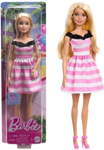 Barbie Fashionistas blond bábika k 65. výročiu