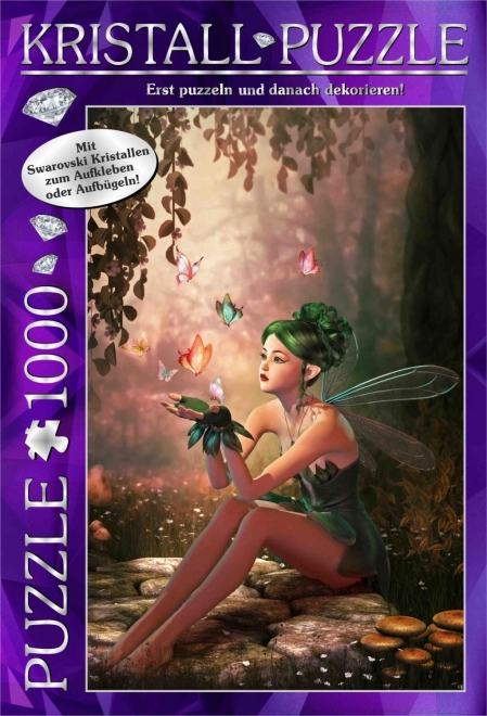 Puzzle s drahokamami Swarovski Les víl 1000 dielikov – M.I.C.