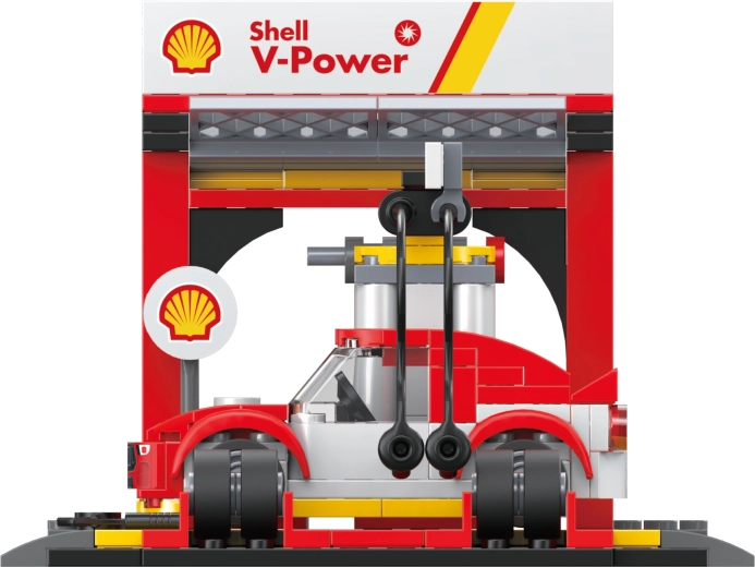 Realistická stanica Shell s bohatými detailmi