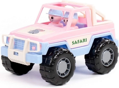 Safari džíp ružový – hračka s figúrkami