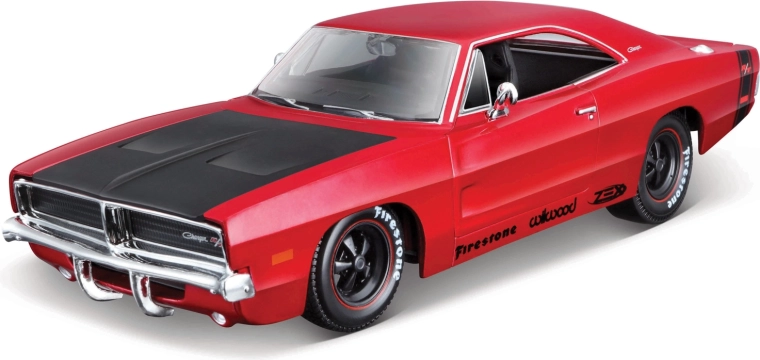 Maisto Dodge Charger R/T 1969 červený 1:25