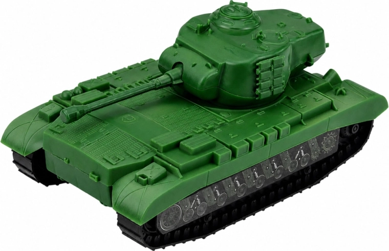 Tank s otočnou vežou pre akčnú hru