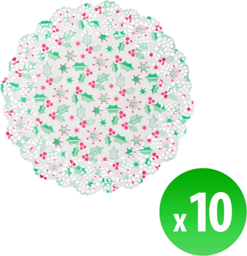 Vianočné papierové prestieranie pod tanier 26,5 cm - 1 kus