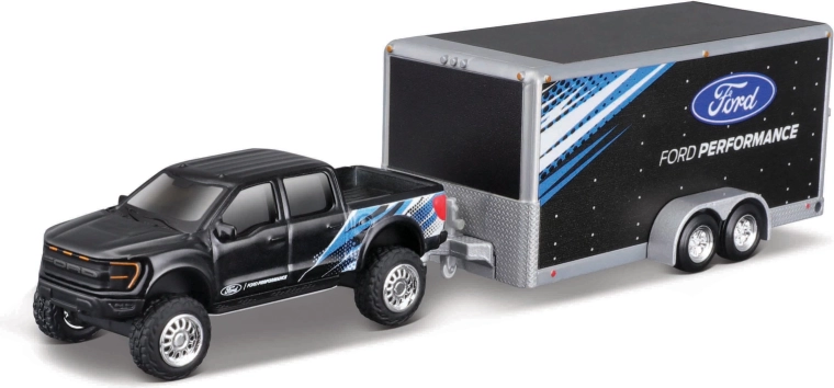 Maisto Ford F-150 SVT Raptor s prívesom 1:64