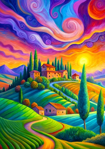 Enjoy Puzzle Toskánske svetlo 1000 dielikov