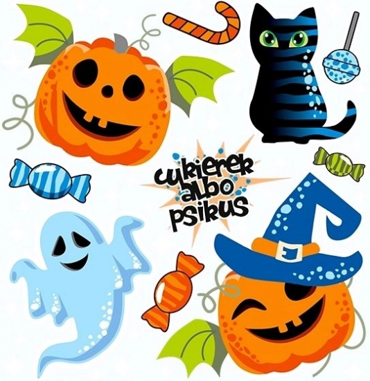 Nažehľovacie nášivky Halloween – malý arch