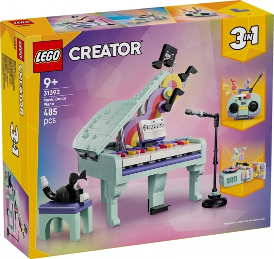 LEGO Creator 3 v 1 dekoratívny klavír s mačkou