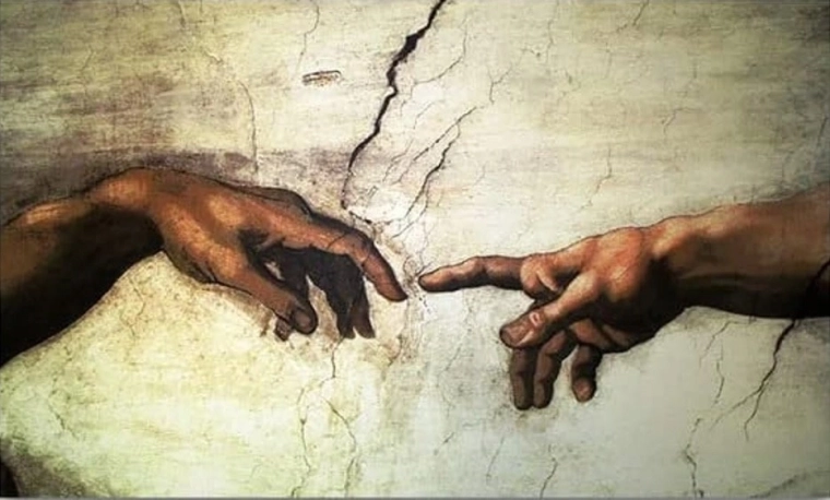 NORIMPEX Maľovanie podľa čísel Ikona stvorenia Adama 40 × 50 cm