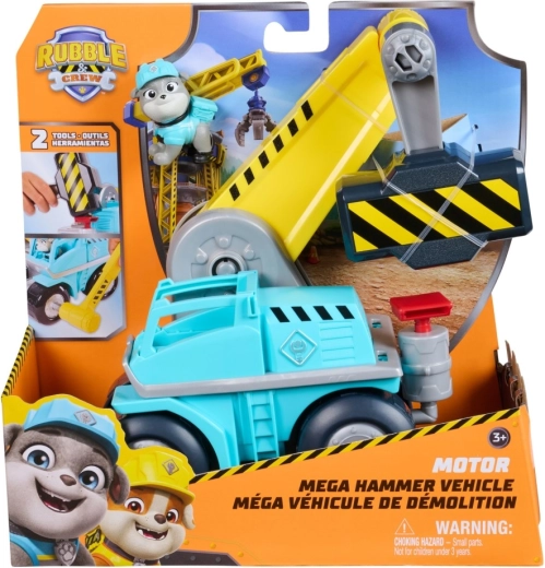 Rubble & Crew funkčné stavebné vozidlo Motor – interaktívny žeriav s doplnkami
