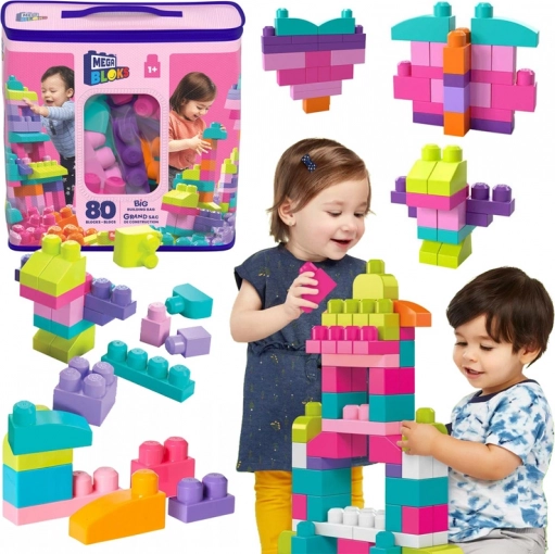 Mega Bloks farebné stavebné kocky pre deti
