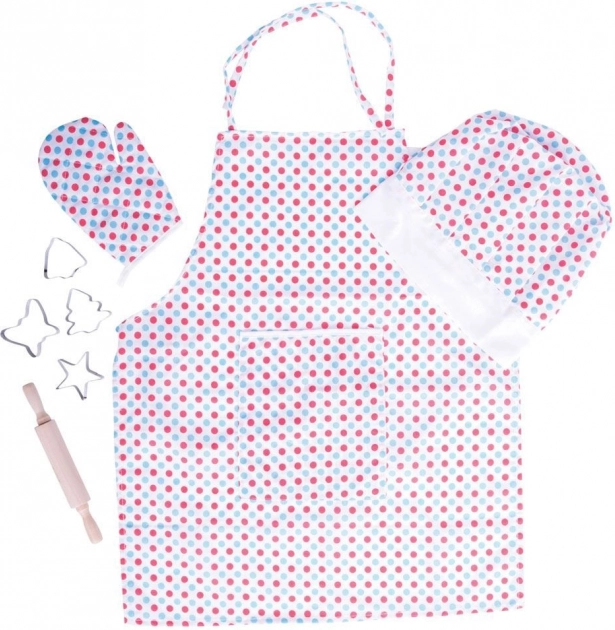 Bigjigs Toys detský kuchársky set s bodkami